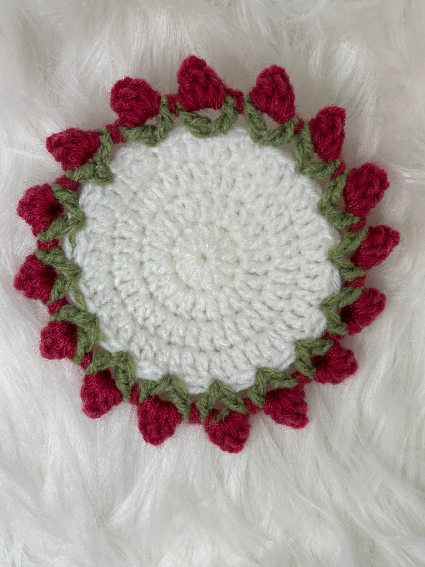 Crocheted Flower Coasters