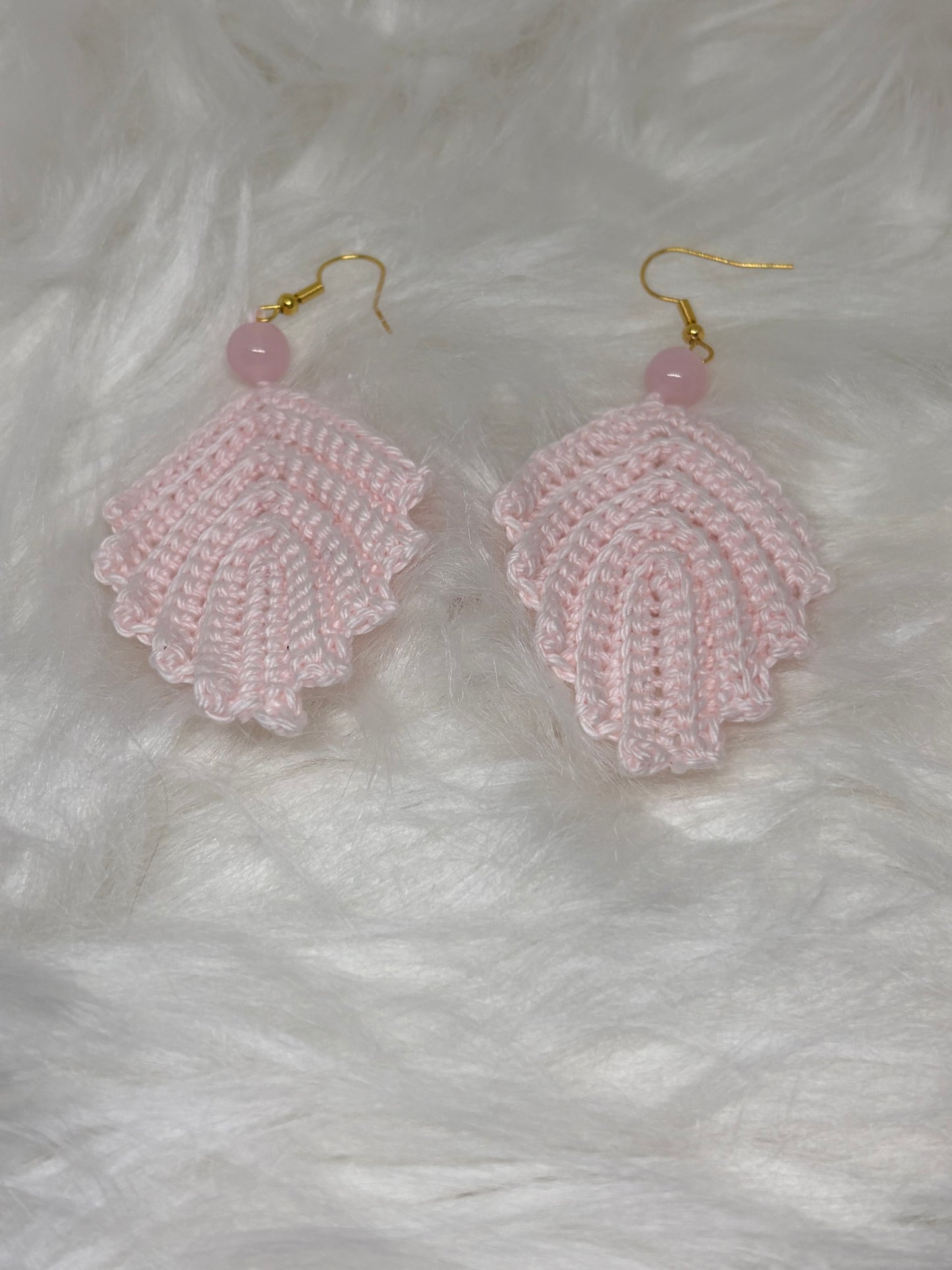Crocheted Leaf earring