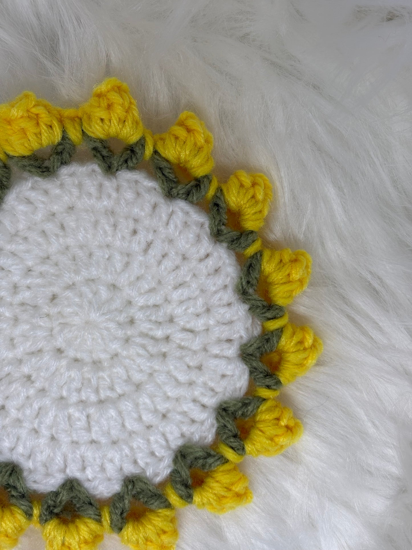 Crocheted Flower Coasters