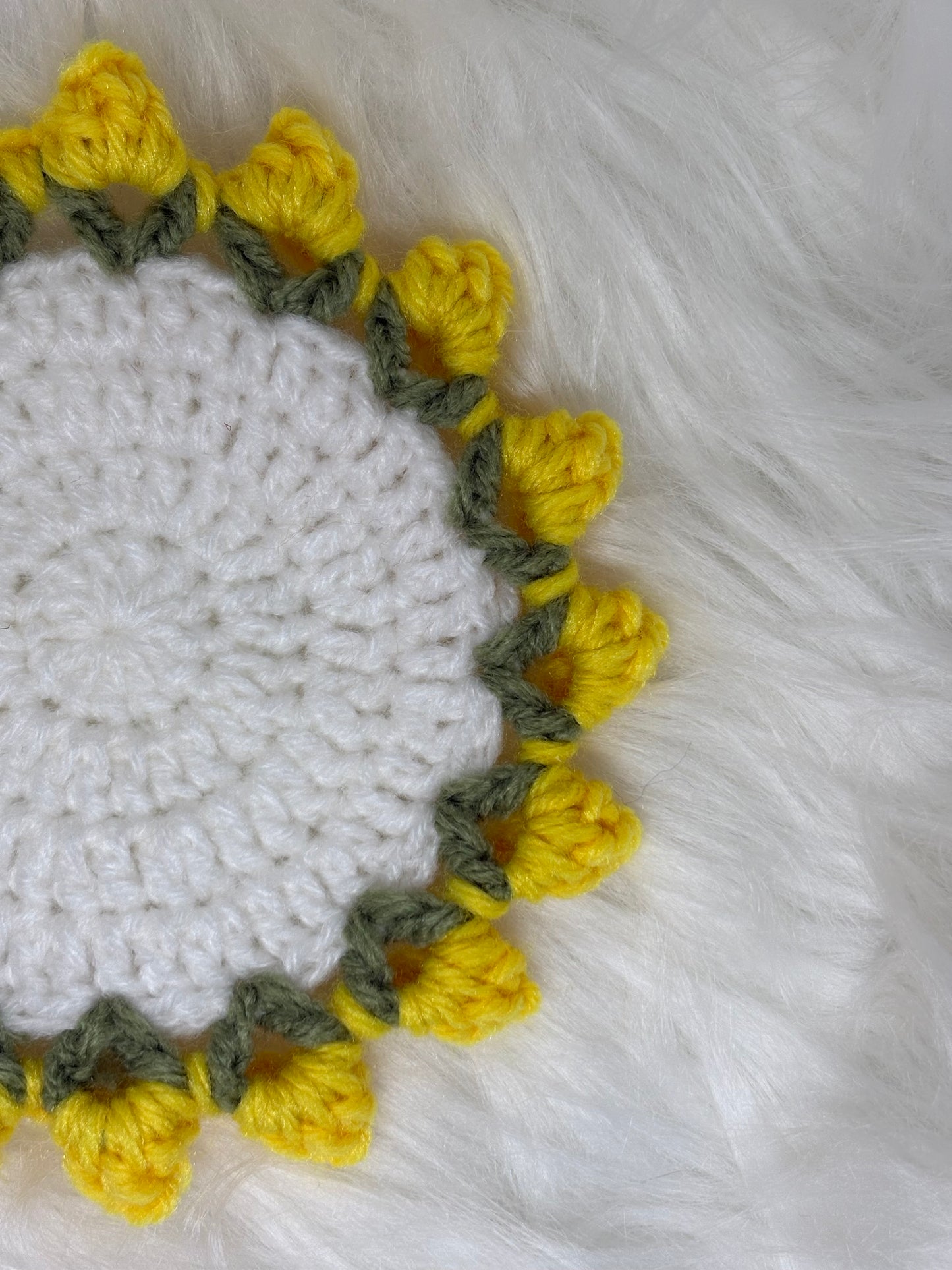 Crocheted Flower Coasters
