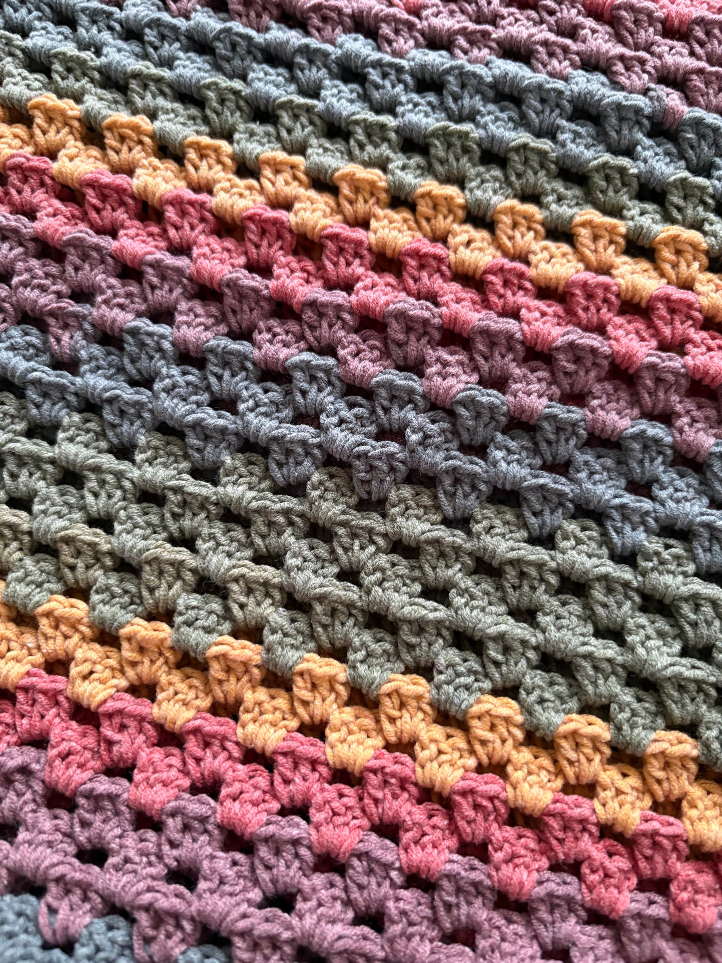 Crocheted Rainbow Tote Bag