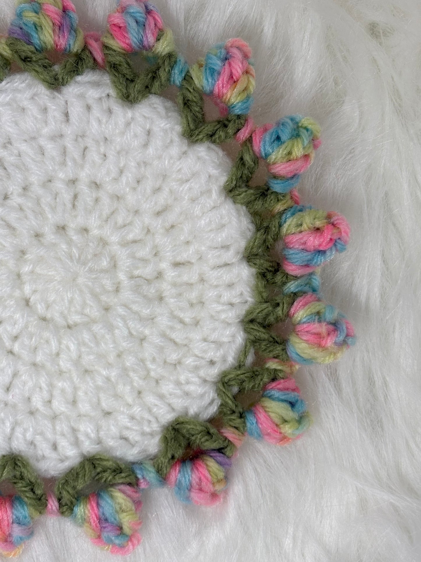 Crocheted Flower Coasters