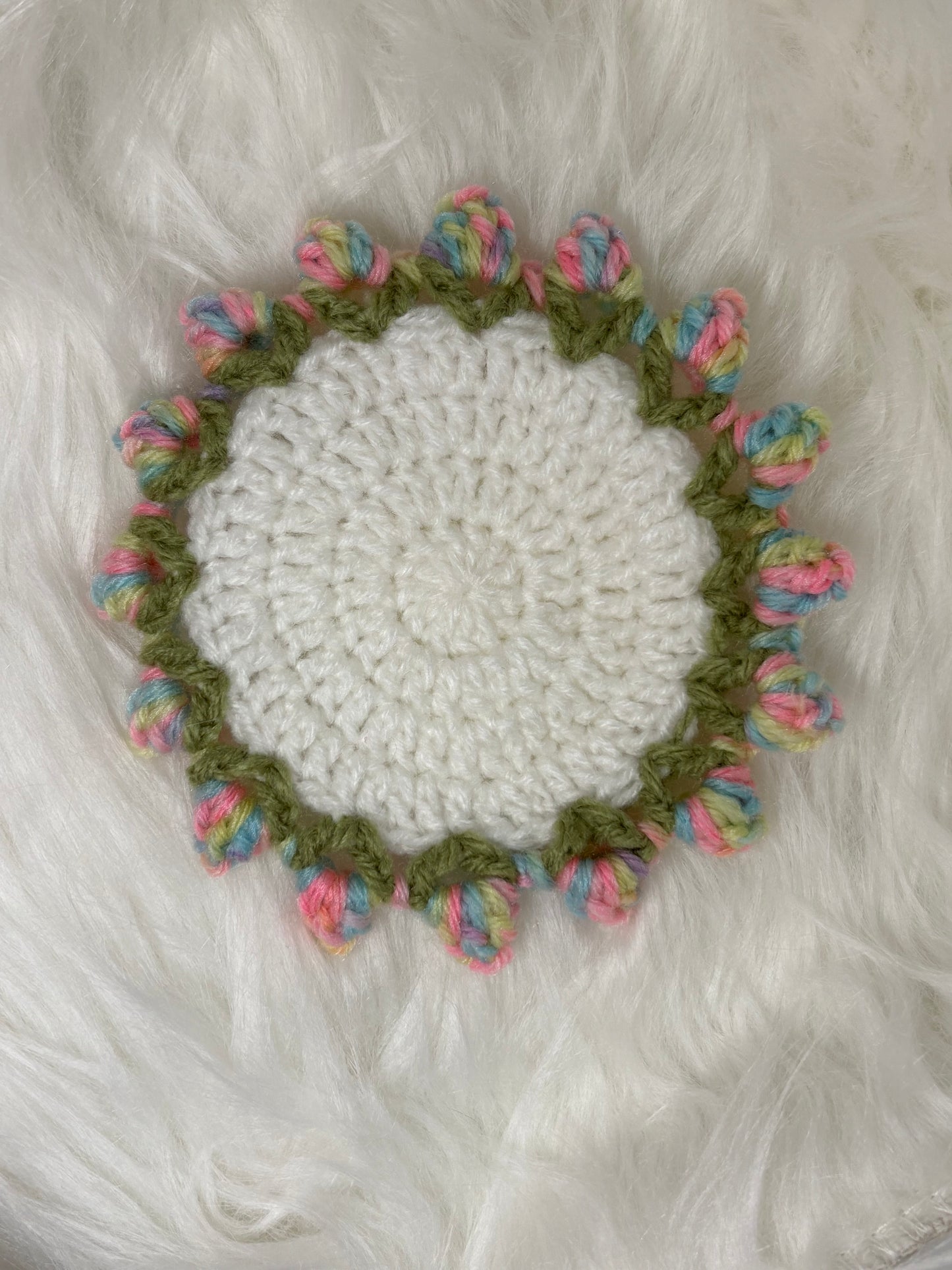 Crocheted Flower Coasters