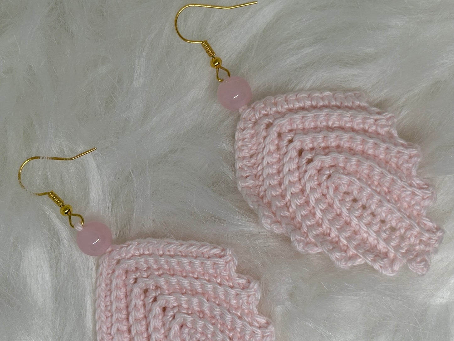 Crocheted Leaf earring