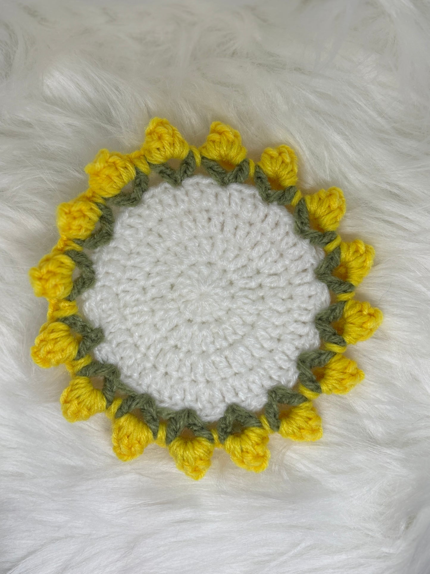 Crocheted Flower Coasters