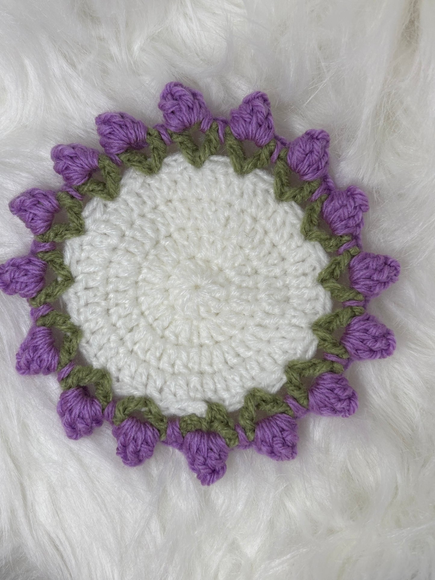 Crocheted Flower Coasters